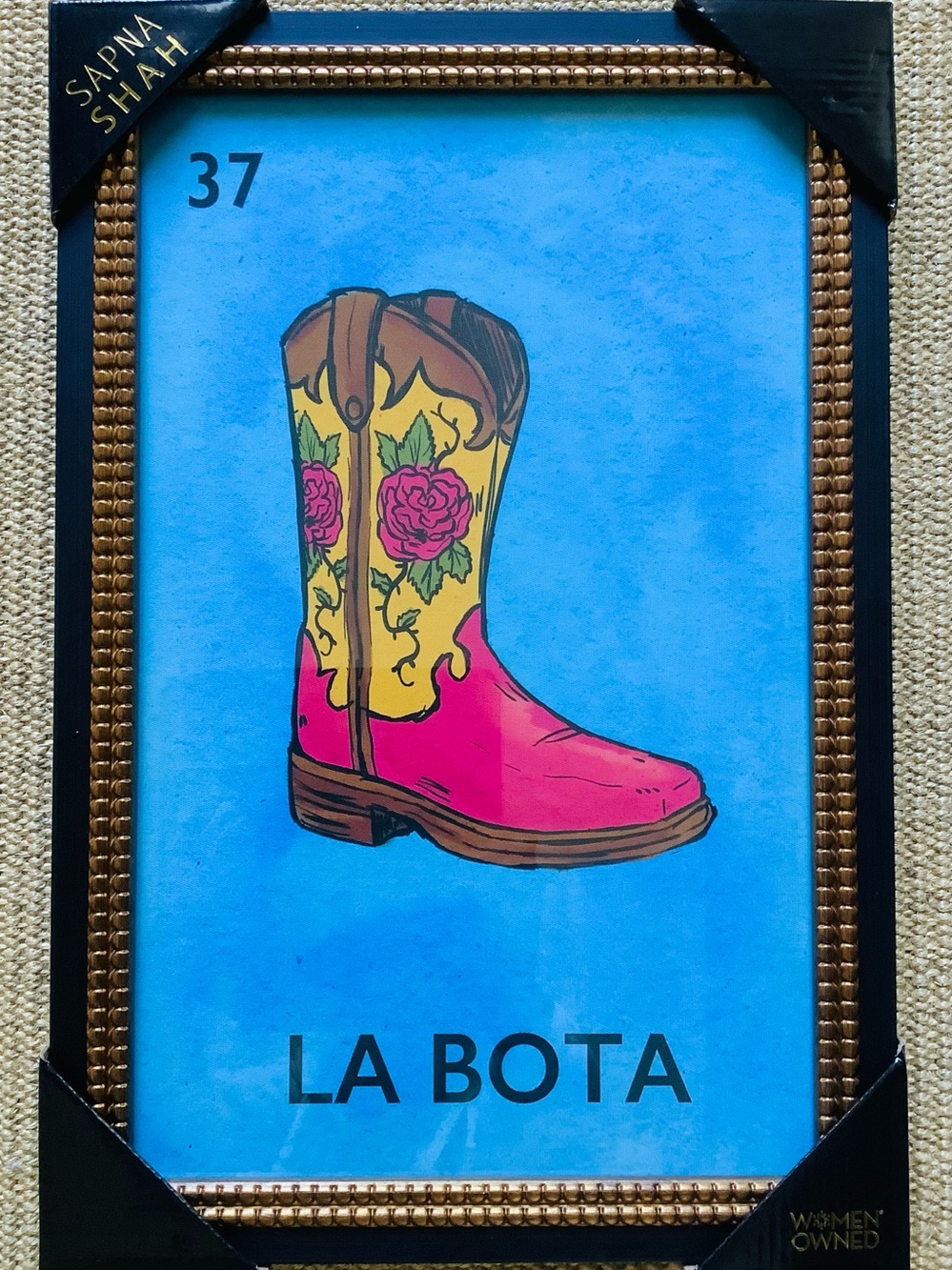 Sapna Shah La Bota Boot Loteria Wall Art